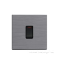 20AX Double Pole Switch with Neon Stainless Steel